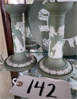 Pair Wedgwood Candle Holders