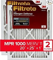 SM3097 Filtrete 20x25x1 Air Filter, 2 pack