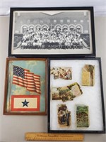 Vintage Photo, American Flag Print & Postcards