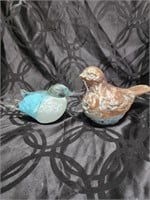 Blue Bird Duo Glass & Ceramic