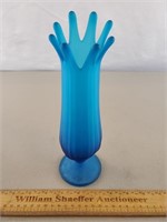 Westmoreland Blue Glass Bud Vase 9 & 5/8" H