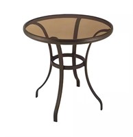 W2157  28in Round Bistro Table with Glass Top