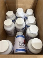 Lot of (10) Bottles of SLO Niacin Dietary