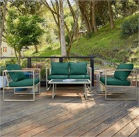 EAST OAK Courtyard Patio Furniture Set, 4-Piece