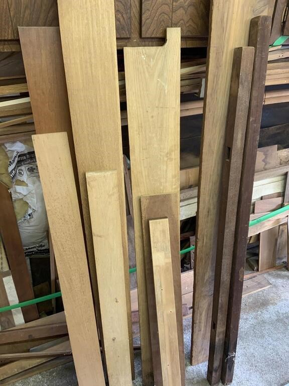 Lot Of Various Hard Wood Boards