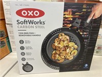 OXO SoftWorks Carbon Steel 12in BBQ Pan