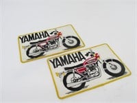80's Yamaha Motorcycle Patches X2 Embroidered
