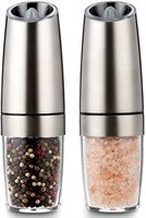 NEW $30 2PK Elevtric Salt & Pepper Grinders