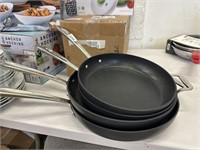 Lot of 4 All-Clad cooking pans
