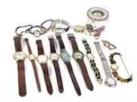 14 Leather & Metal Band Wristwatches