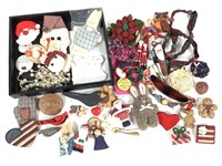 Lg Group of Handmade & Other Brooches
