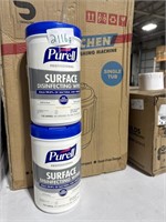 Lot of 2 PURELL surface disinfecting wipes, 110