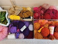 Huge Lot Of Colorful Yarn & String