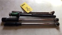 (2) 1/2 INCH TORQUE WRENCHES & BREAKER BAR