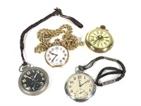 4 Antique Pocket Watches