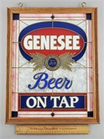 Genesee Beer Sign 15 & 1/2 x 19 & 1/2"