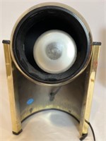 Vintage Brass Colored Eyeball Spotlight Lamp