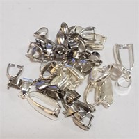 25 Silver Necklace Pendant Settings SJC