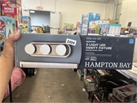 Hampton Bay Midford 3-Light Brush Nickel LED