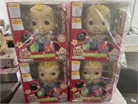 Lot of (4) Cocomelon Learning JJ Doll
