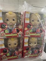 Lot of (4) Cocomelon Learning JJ Doll - great for