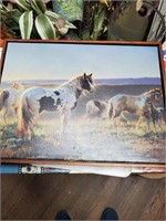 Nancy Glazier welcome the dawn white horse, signed