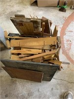 Large lot of hard wood and soft wood scraps