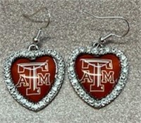 Texas A&M Aggies Pair of Earrings NEW