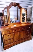 Mahogany Triple Mirror Dresser by  Sumter Cabinet