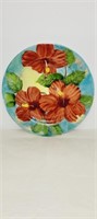 Decorative Plate Big red Flower