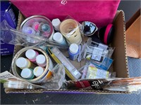 Box of paints and craft stuff