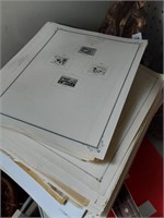 Stack of Stamp Sheets-Some w/Stamps