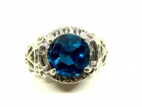 Sapphire Blue Lace Ring