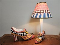 Shoe & Hand Painted Shoe Lamp Decor