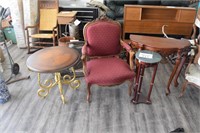 Parlor Chair & End Tables