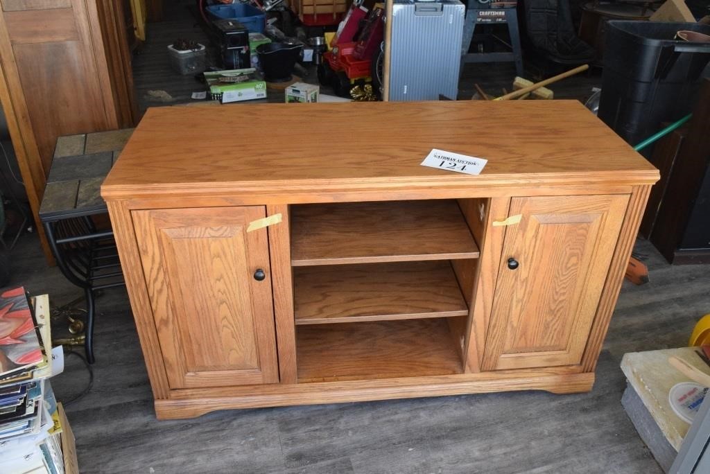 Solid Oak TV Stand