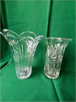 Studios Crystal Vase 7 1/2” & 1991 FTD Vase