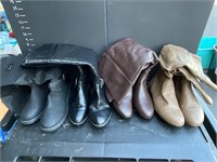 Women’s boots 4 pair size 7 1/2 through 9