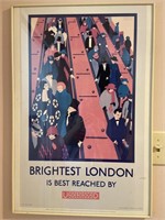 Brightest London Framed Poster By Horace Taylor