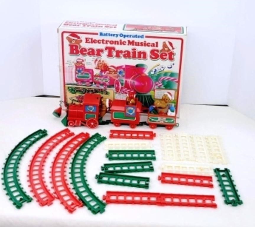 Electronic Musical BearTrain Set Battery Operated