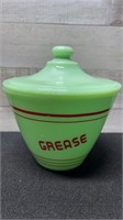 Jadiete Grease Jar With Lid 6.5" High X 6" Diamete