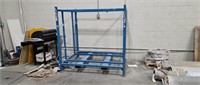Blue forklift cage