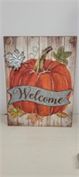 Fall wall Art Welcome Sign
