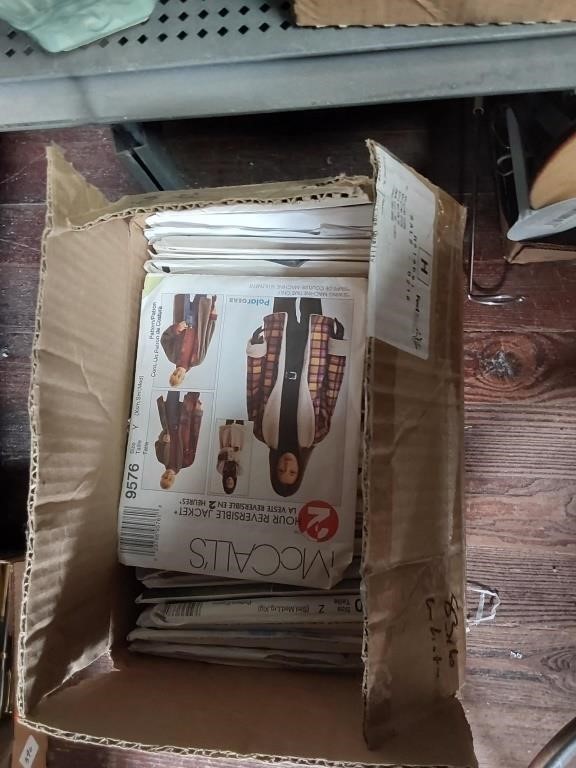 Box Of Sewing Patterns