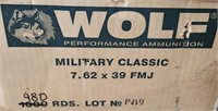 P - 980 ROUNDS WOLF PERFORMANCE AMMO (B16)