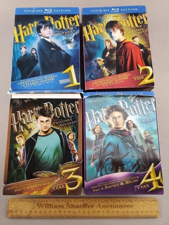 Harry Potter Bluray DVD Lot 1-4