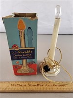 Vintage Royalite Christmas Candle w/ Box