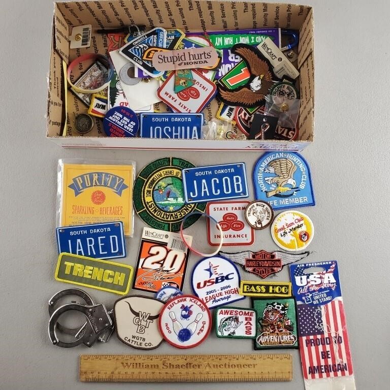 Patches, Mini License Plates & Assorted