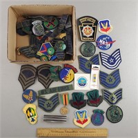 Assorted Patches Mostly Military