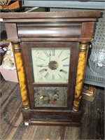Ogee Wall Clock w/Pendulum Pulley Clock (Needs
